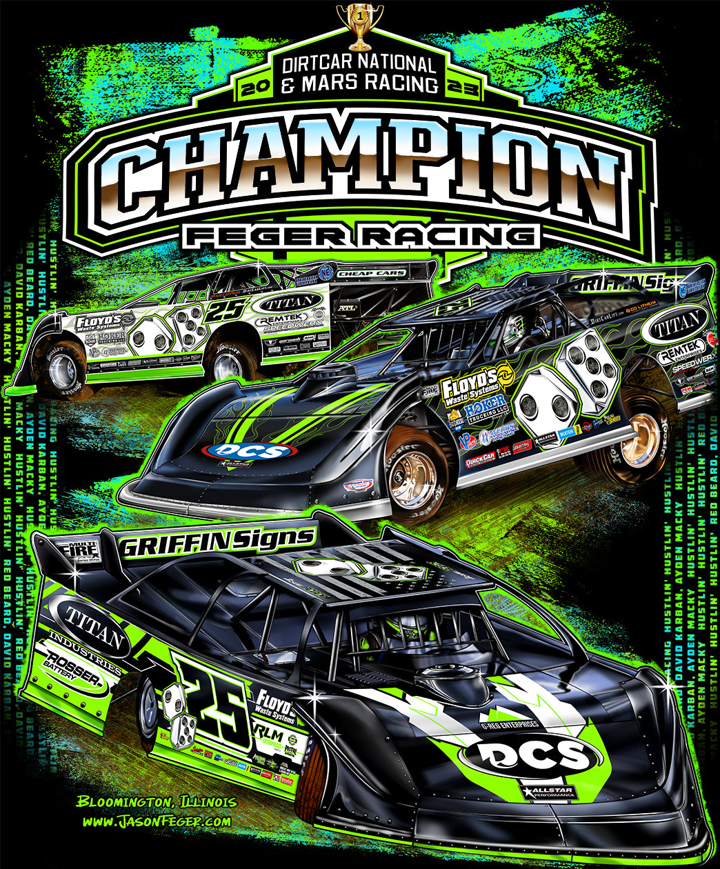 Champion Feger Racing Youth Hoodie