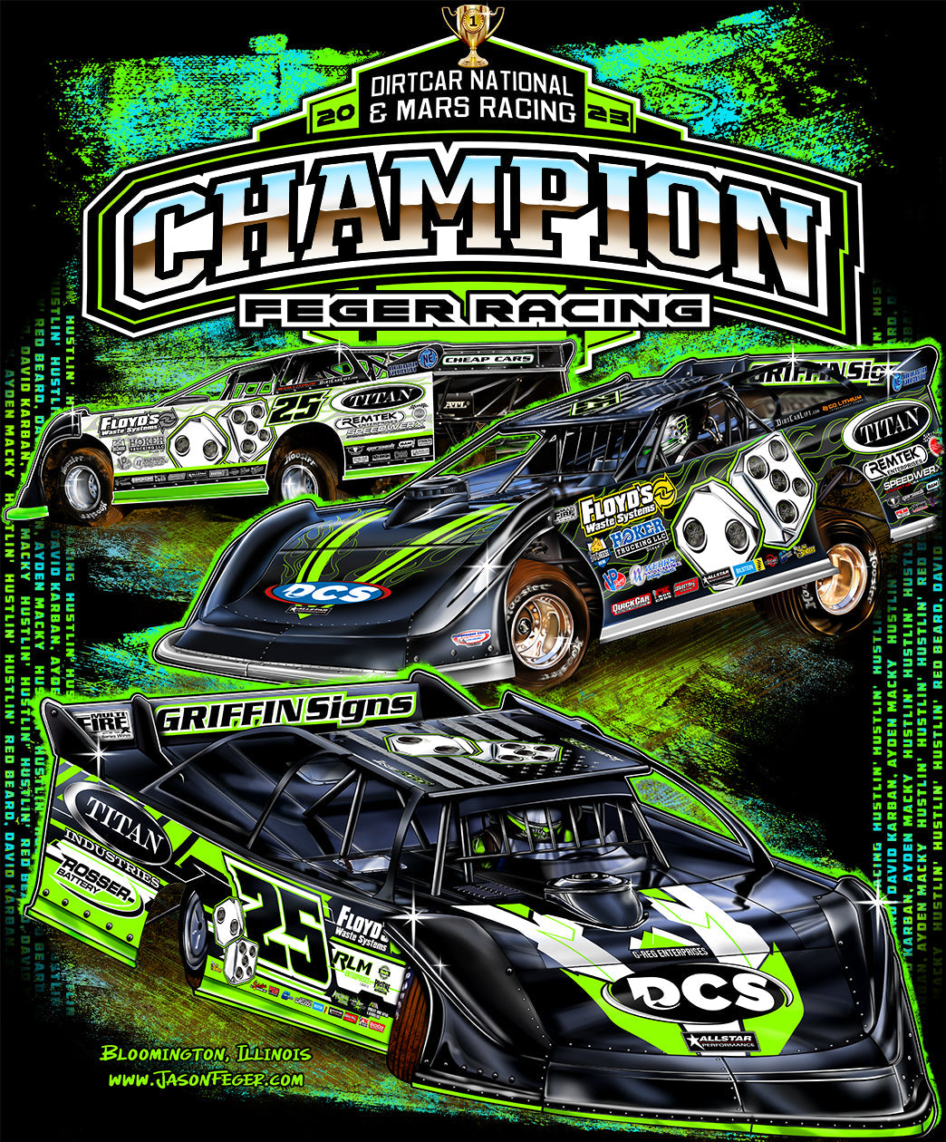 Champion Feger Racing Youth Tee