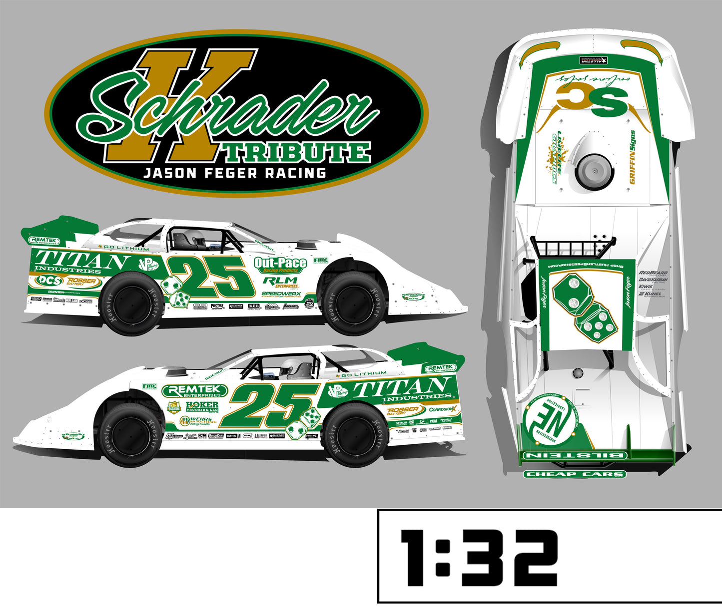 Feger Schrader Tribute Diecast – PRE-ORDER Ships Jan - Feb