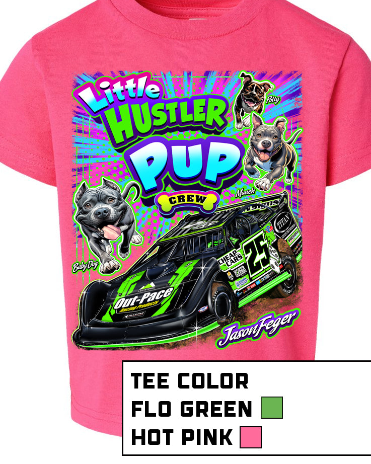 Little Hustler Pup Crew Toddler Tees