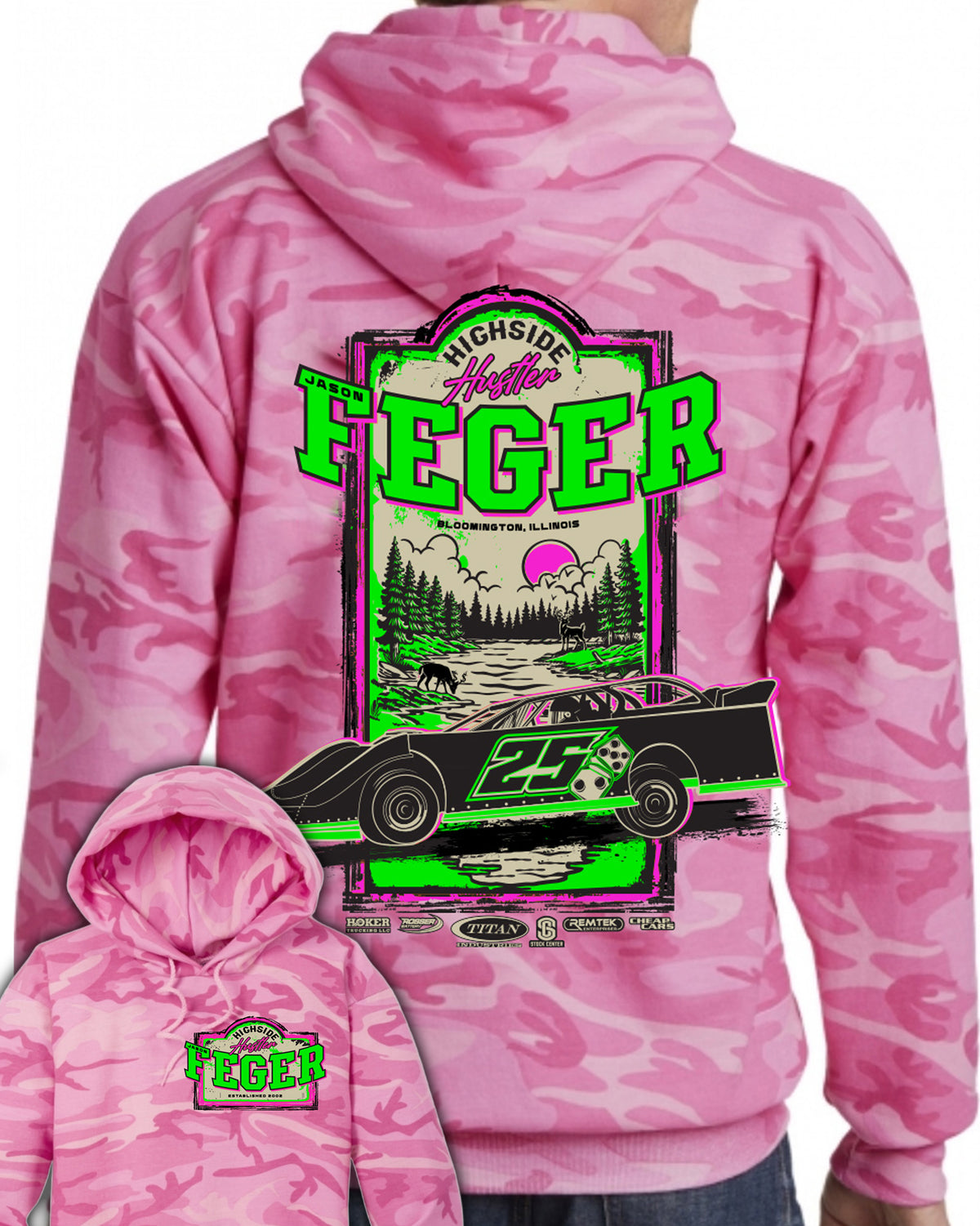 Pink Camo Hoodie