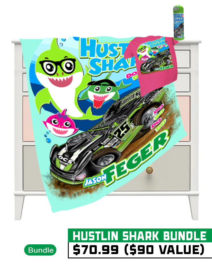 Hustlin' Shark Bundle - Blanket, Tumbler and Tee