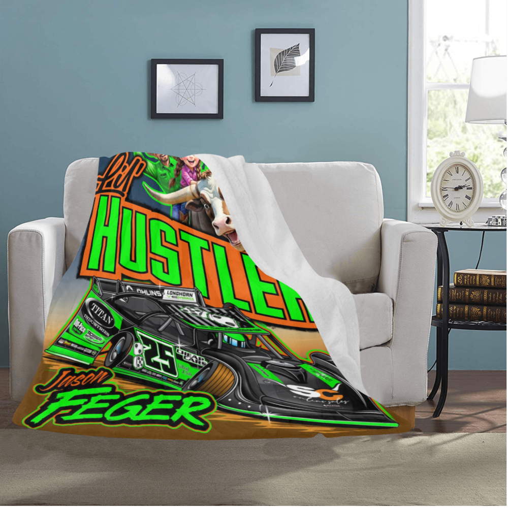 Bull Ring Hustler Plush Minky Blanket 50" x 60"