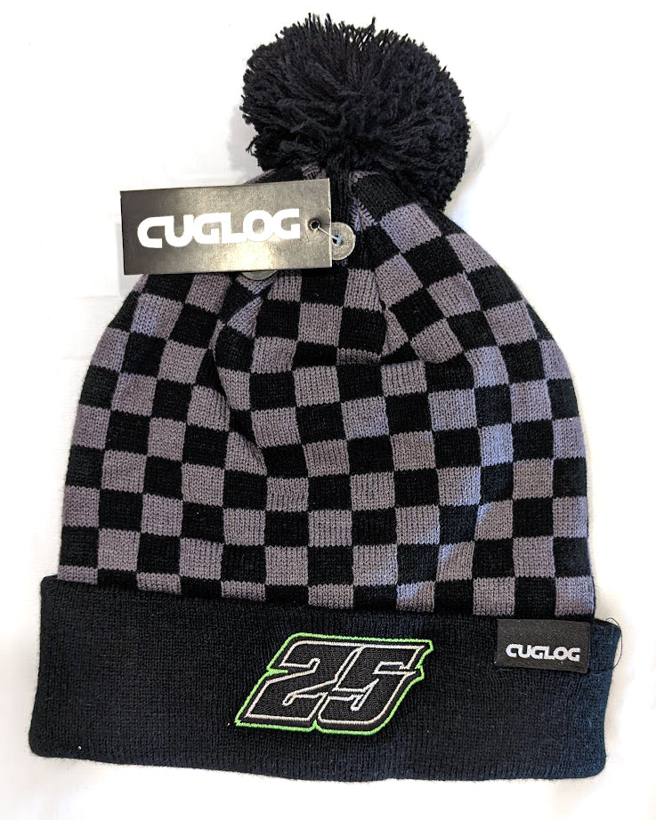 Checkered Pom Beanies