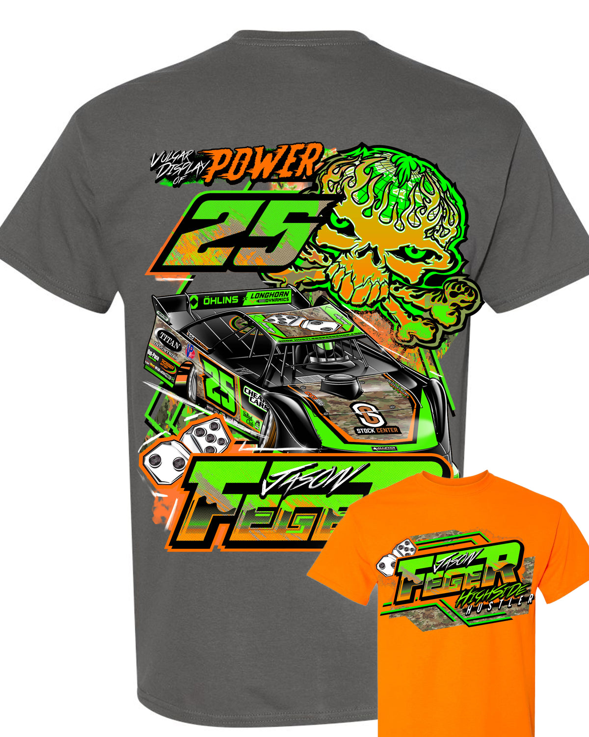 VDP Skull & Camo Car Youth Tee