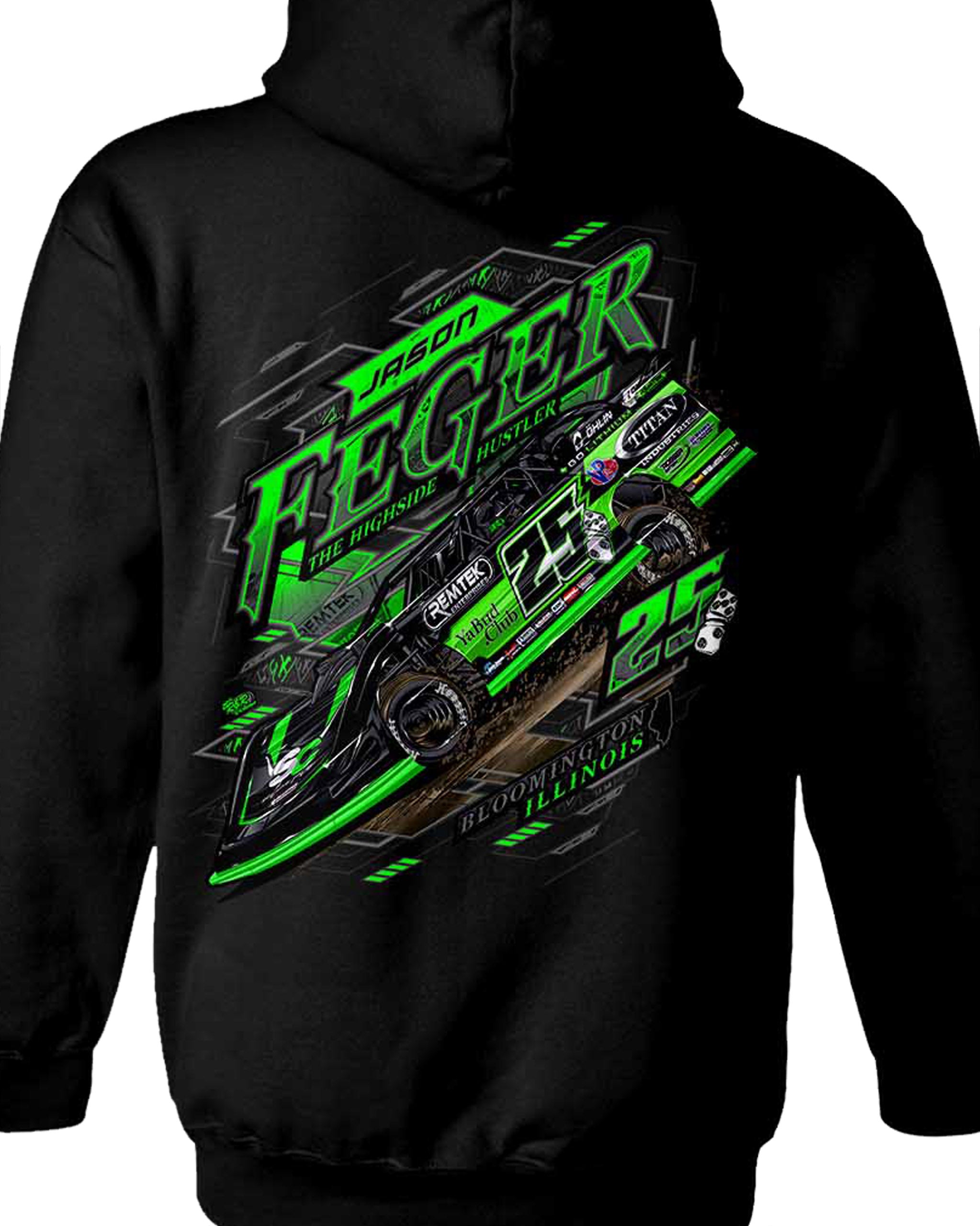 ヒ*ナ様 Jesse's Shop&Factory JESSE x JOHANN Jason Feger's dirt late model Neon Rush t-shirt – Hustler Speedshop