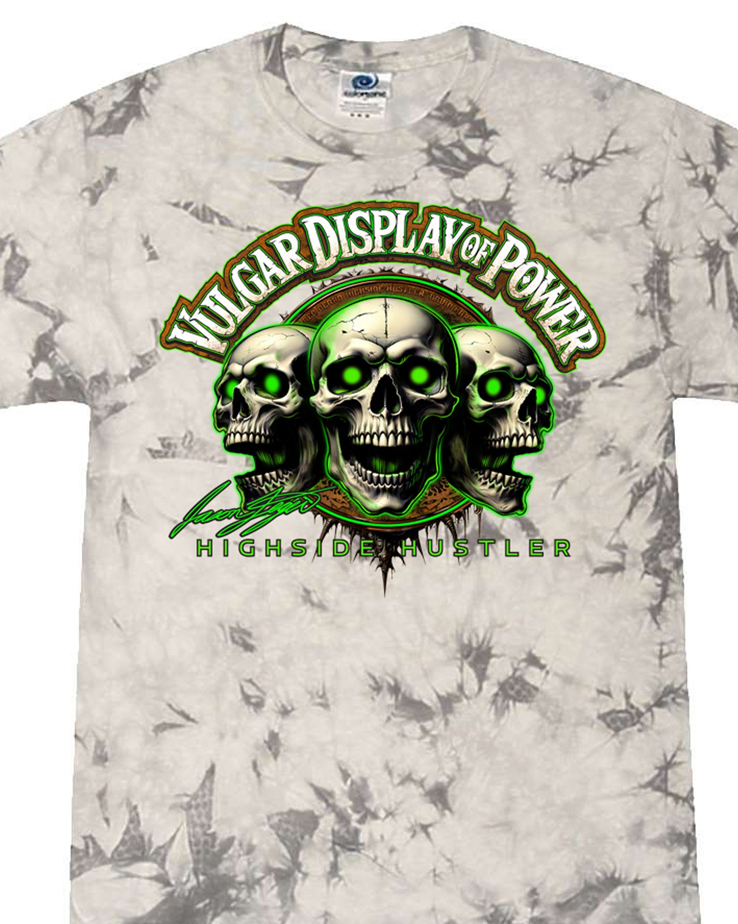Vulgar Display of Power Tee Gray Ice Crystal