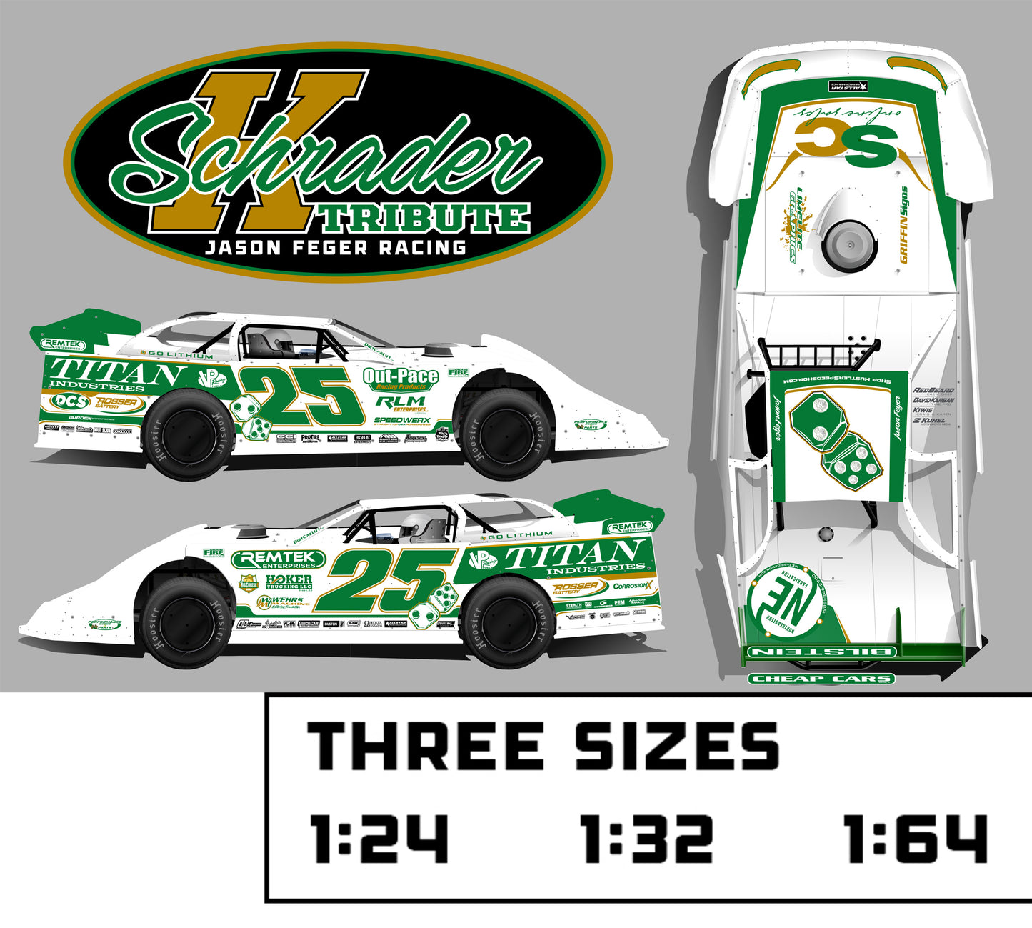 Feger Schrader Tribute Diecast – PRE-ORDER Ships Jan - Feb