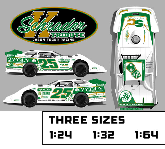 Feger Schrader Tribute Diecast – PRE-ORDER Ships Jan - Feb