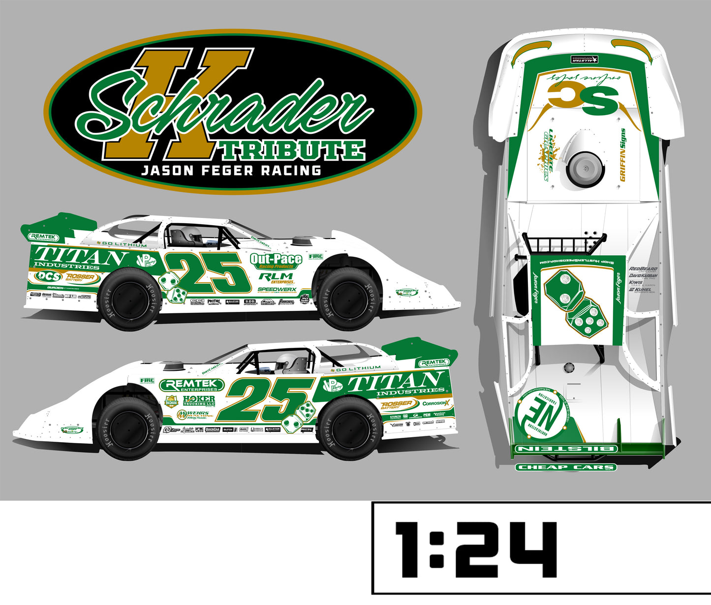 Feger Schrader Tribute Diecast – PRE-ORDER Ships Jan - Feb
