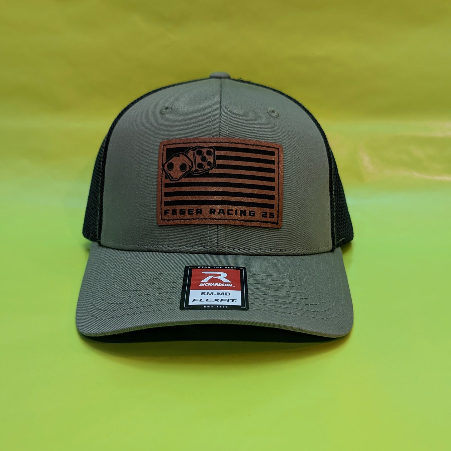 Leather Flag w/Dice Richardson 110 Fitted