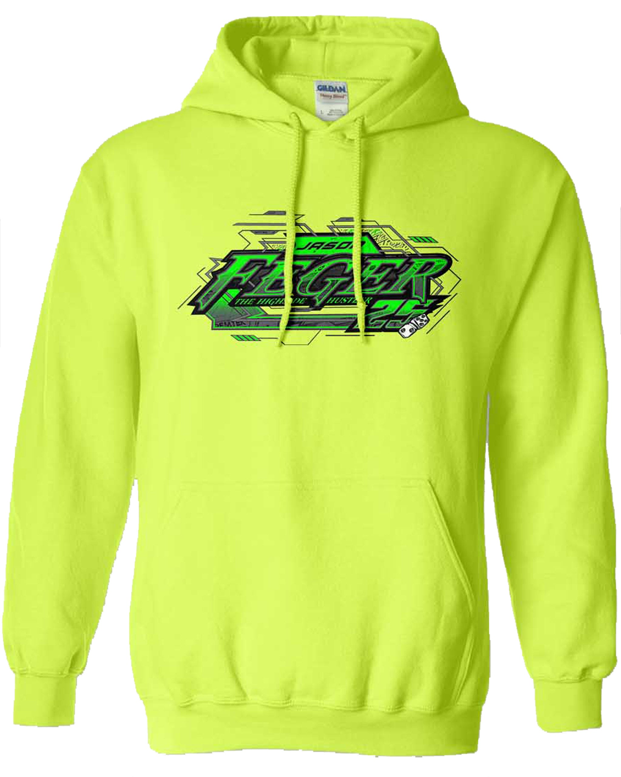 Jason Feger's dirt late model Neon Rush t-shirt – Hustler Speedshop