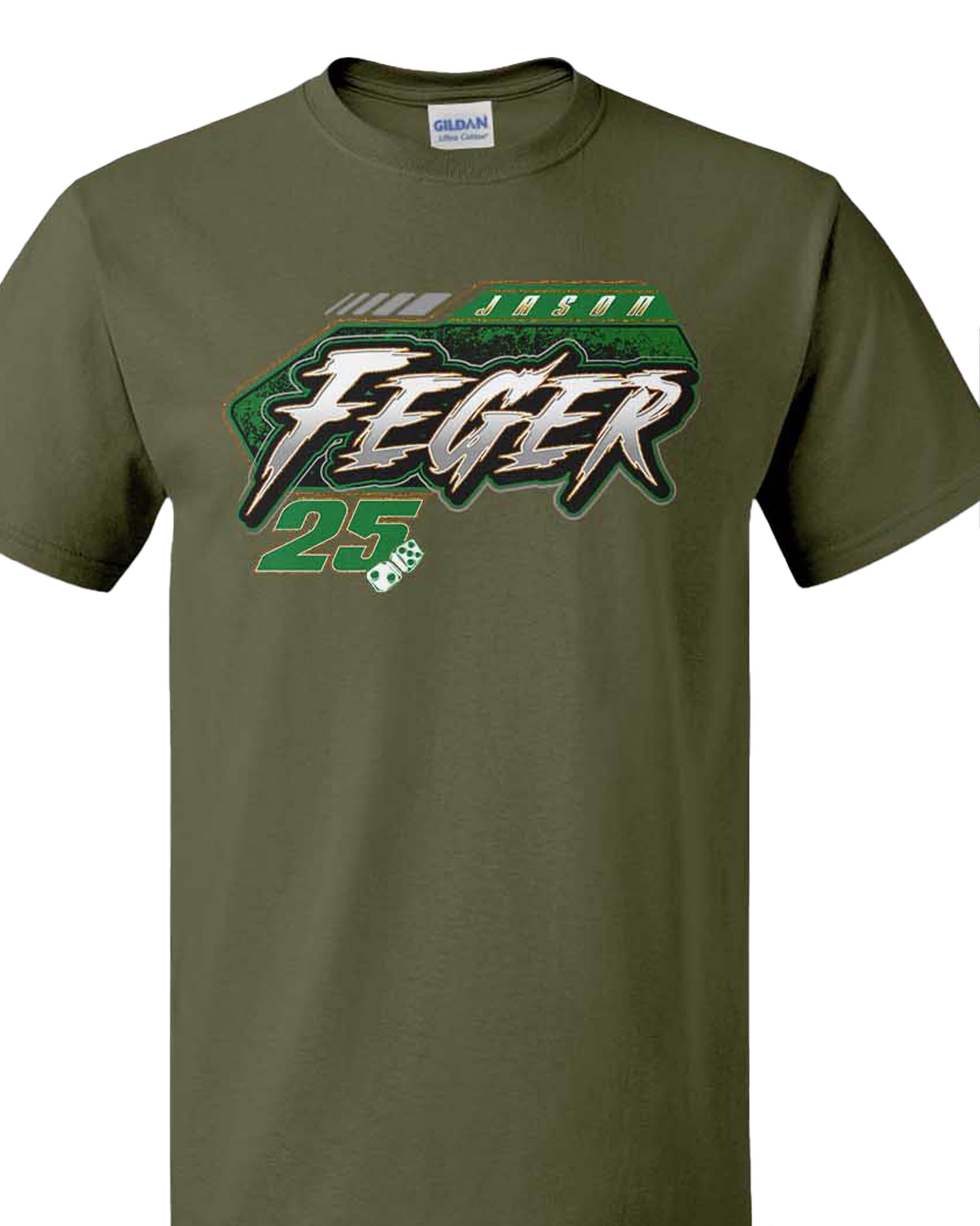 Jason Feger's dirt late model Neon Rush t-shirt – Hustler Speedshop