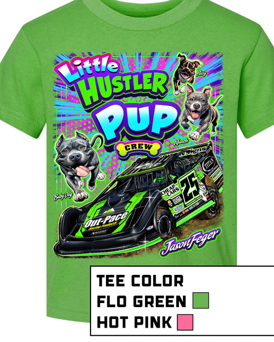 Little Hustler Pup Crew Toddler Tees