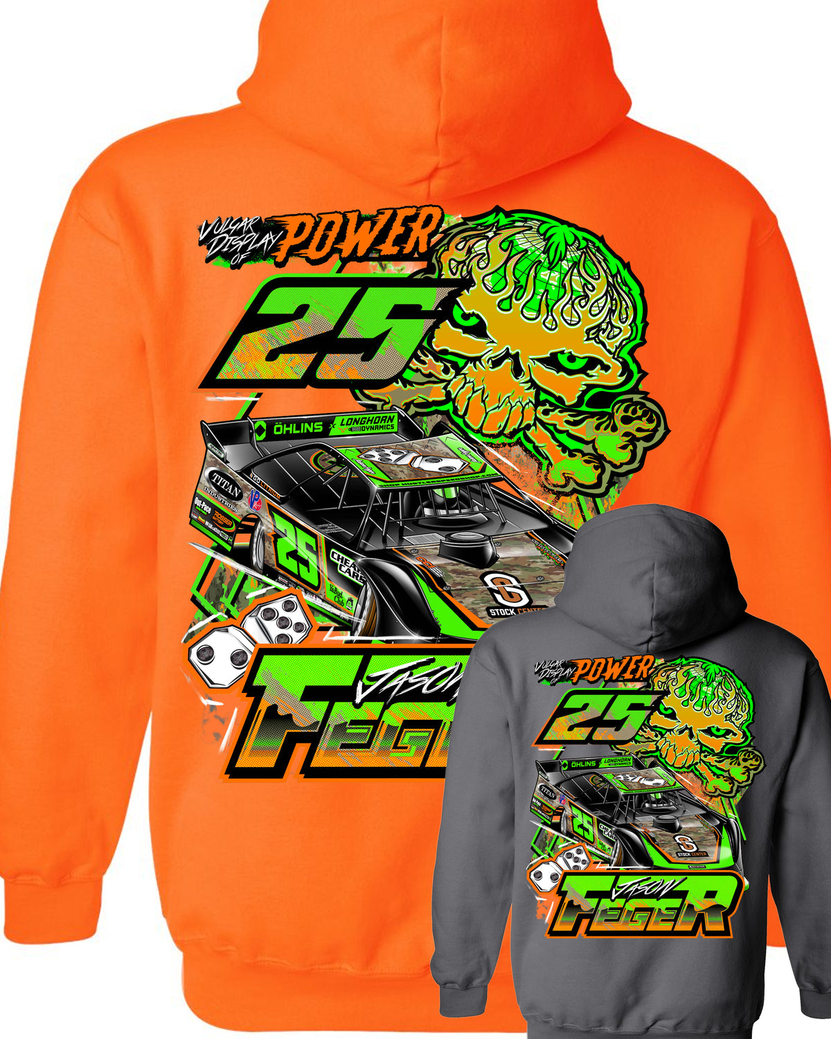 VDP Skull & Camo Car Hoodie