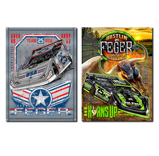 METAL Tin Hustlin' Bad Ass Bullring & Freedom Fighter Bundle