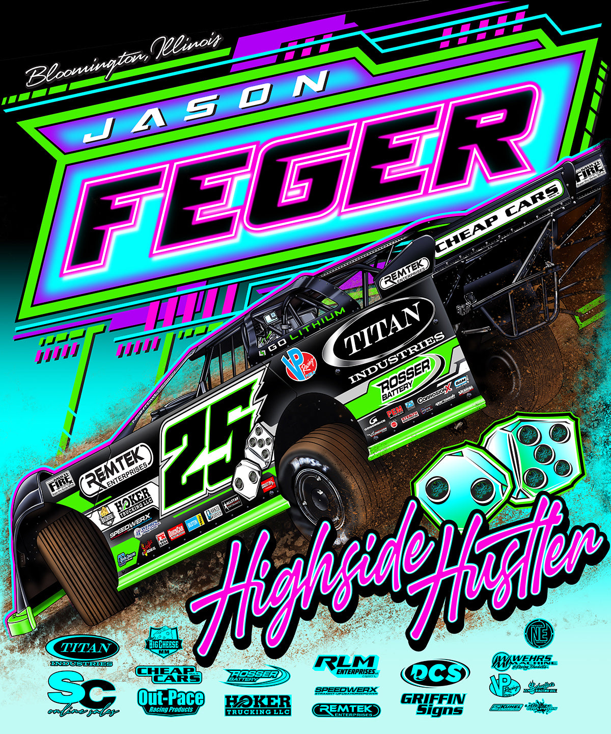 Neon Rush Lights Blanket 50" x 60"