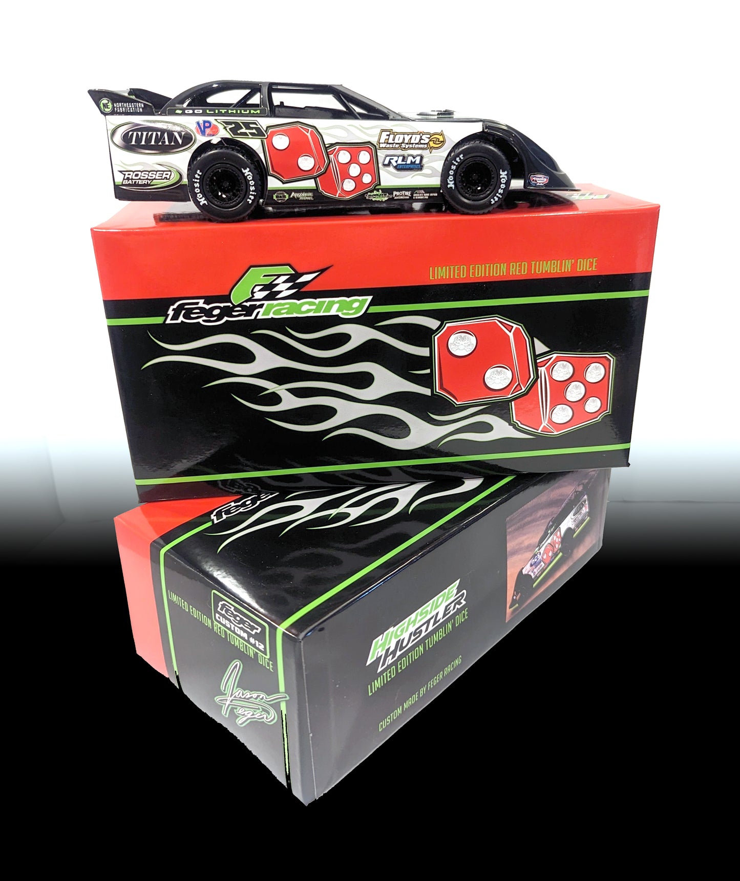 RED DICE DOME DIECAST Dirt Late Model