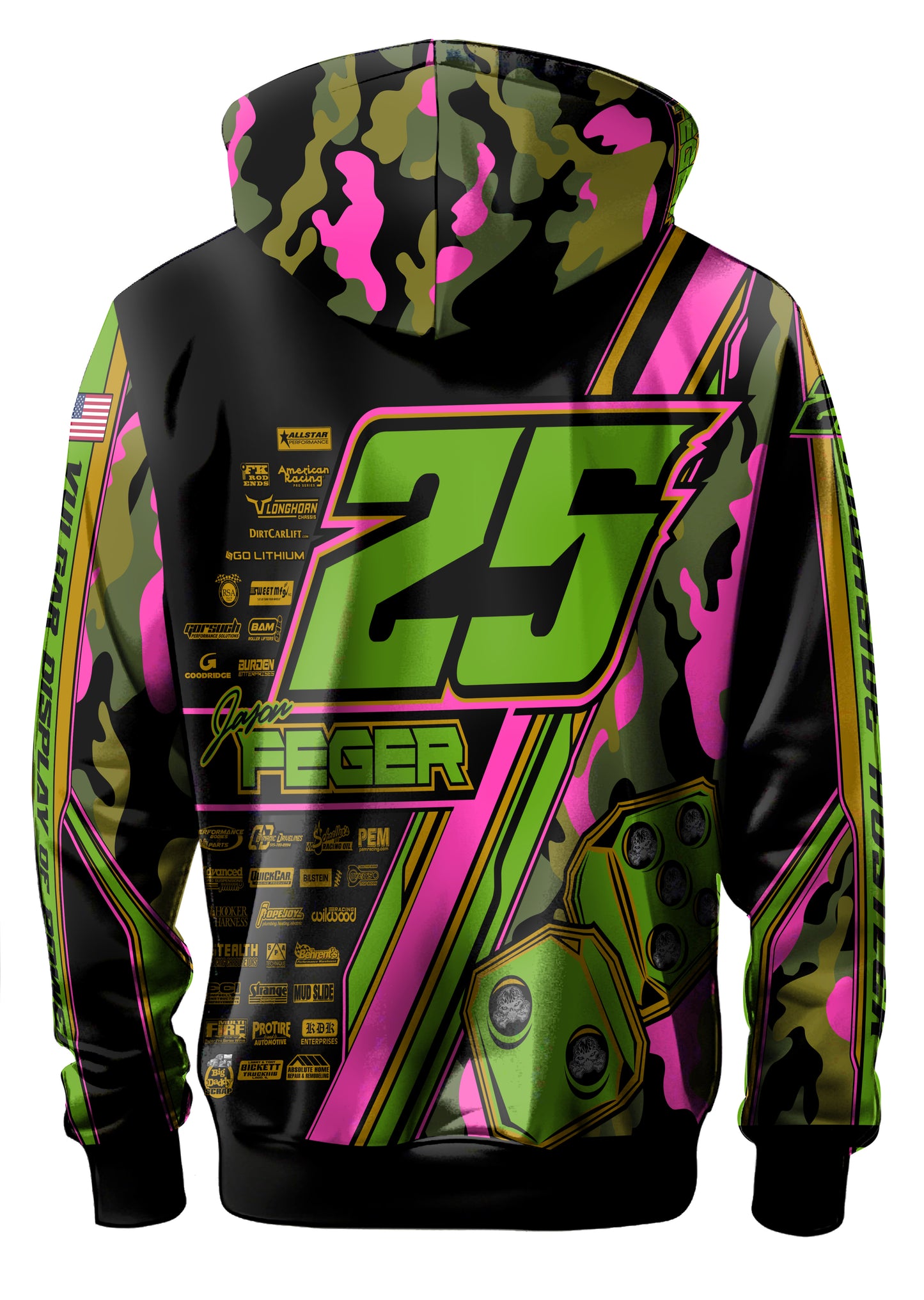 Feger Hot Pink Camo 25 Hoodie - PRE-ORDER