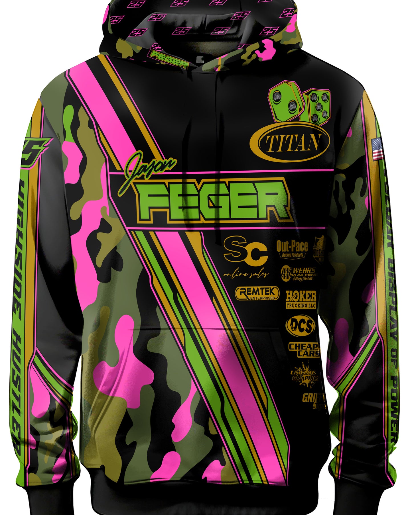 Feger Hot Pink Camo 25 Hoodie - PRE-ORDER