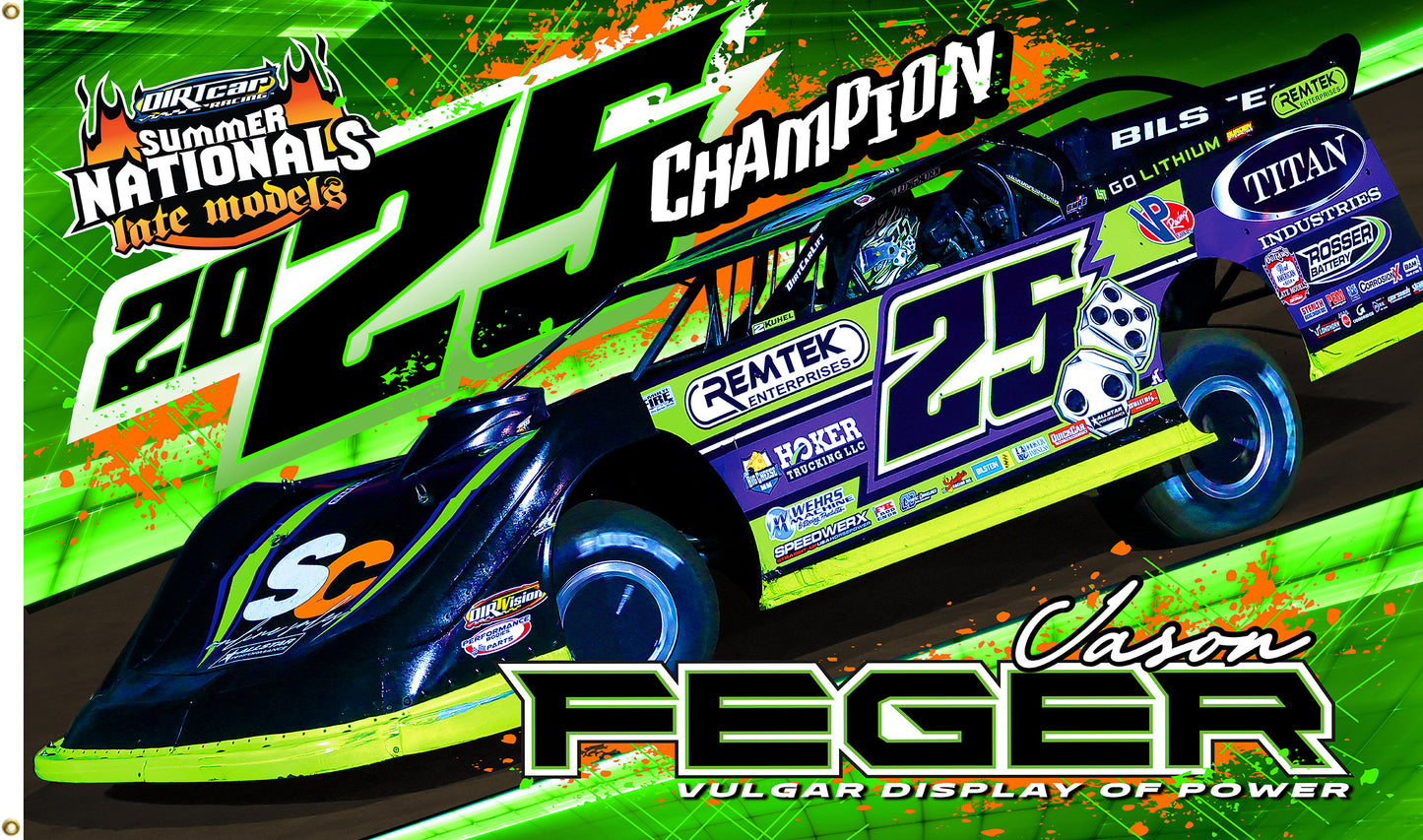 Summernationals Champ  5' x 3' Flag