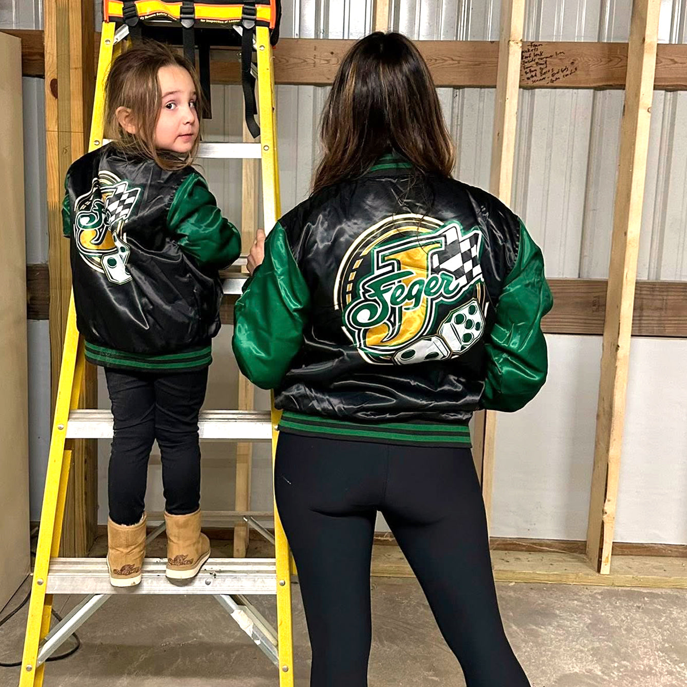 強*欲様 美品/希少✨VAN JACKET スタジャン　袖レザー　グリーン　ブラ JFeger Throwback Satin Jacket – Hustler Speedshop
