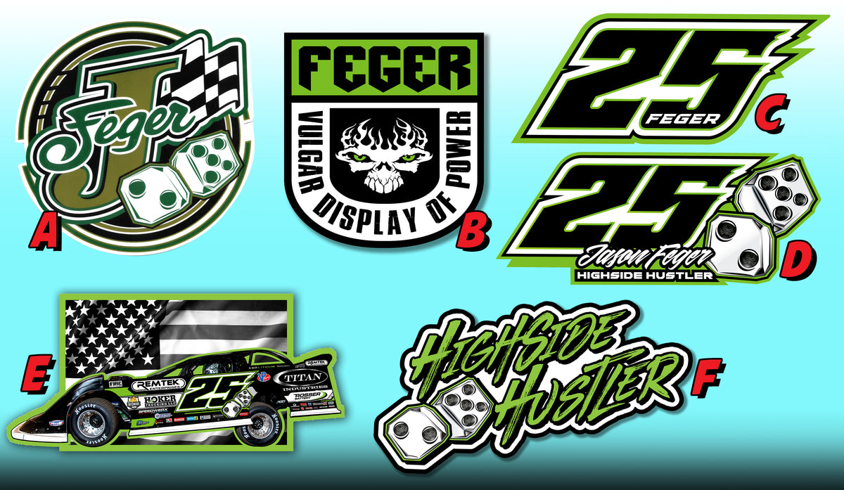Stickers Large 5" - 8.25"