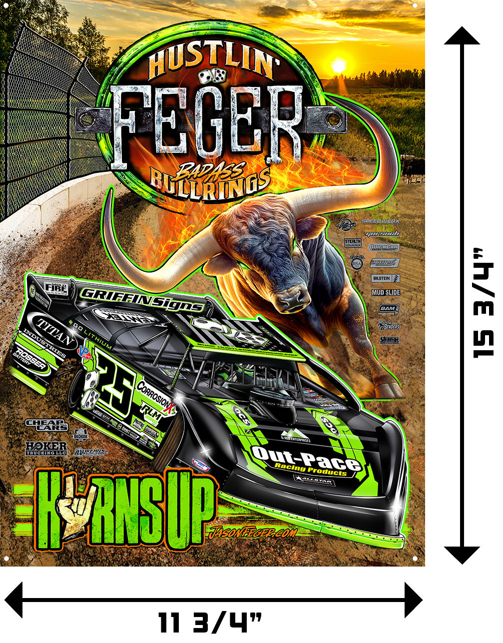 METAL Tin Hustlin' Bad Ass Bullring & Freedom Fighter Bundle