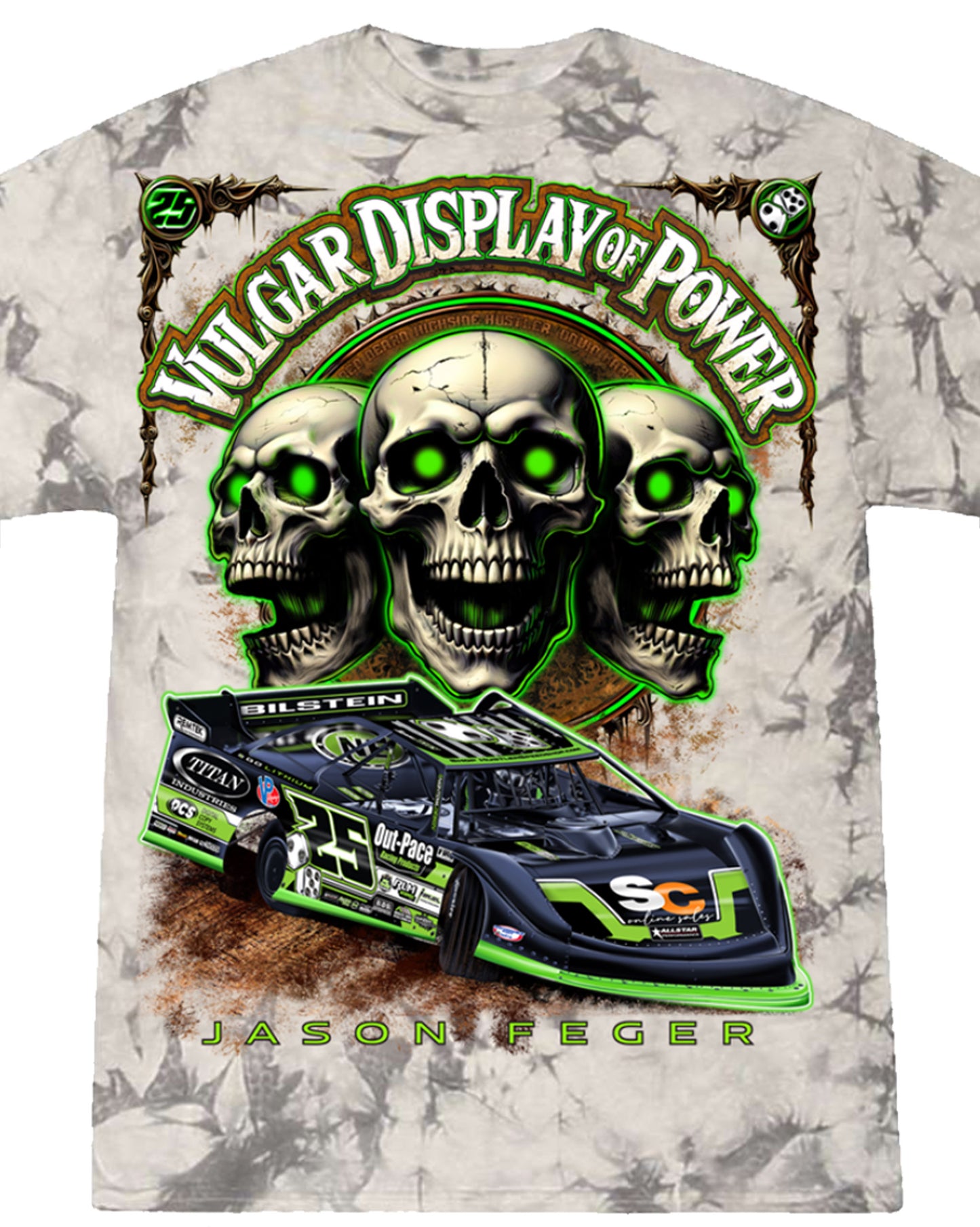 Vulgar Display of Power Tee Gray Ice Crystal