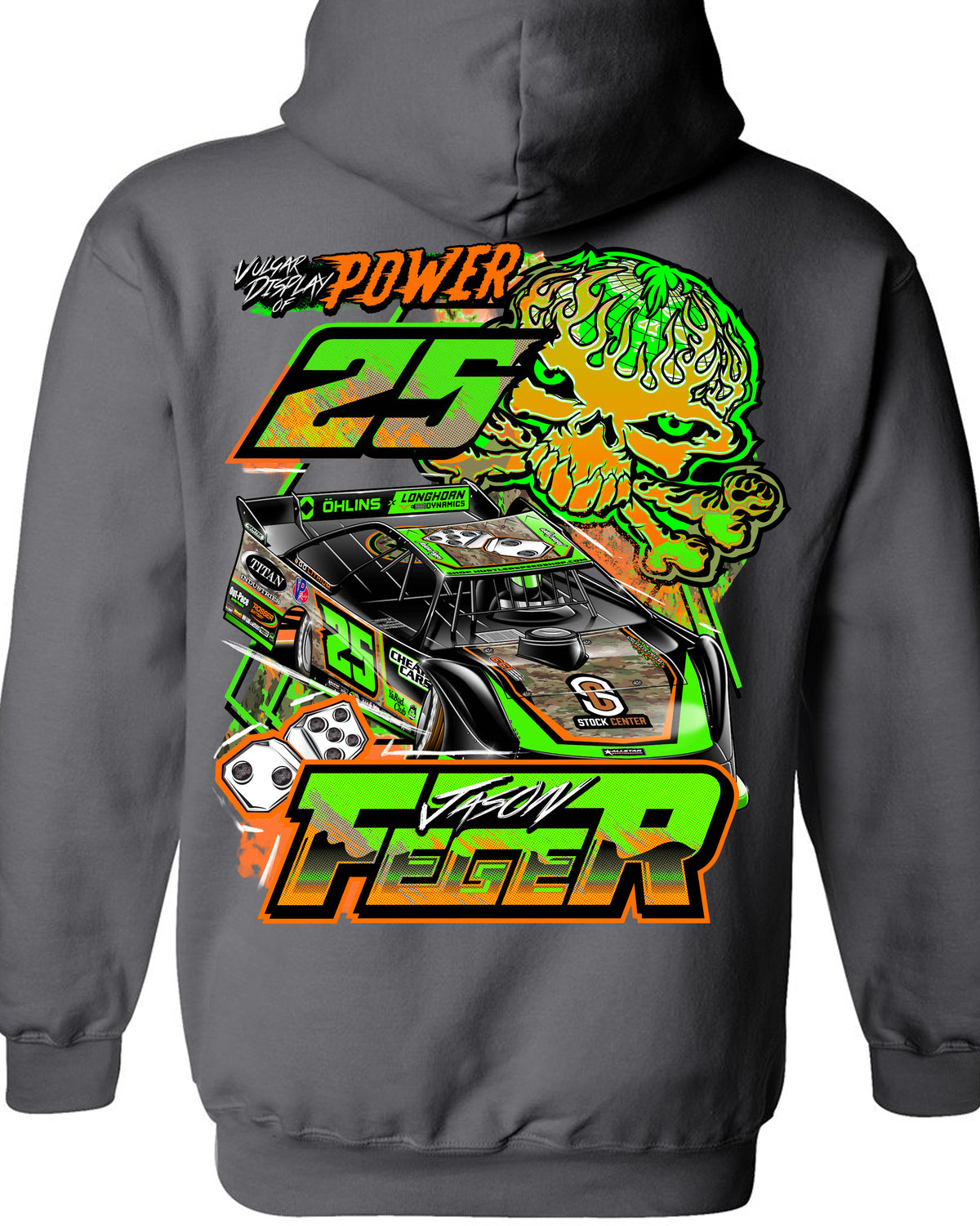 VDP Skull & Camo Car Hoodie