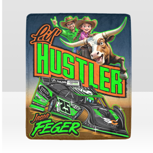Bull Ring Hustler Plush Minky Blanket 50" x 60"