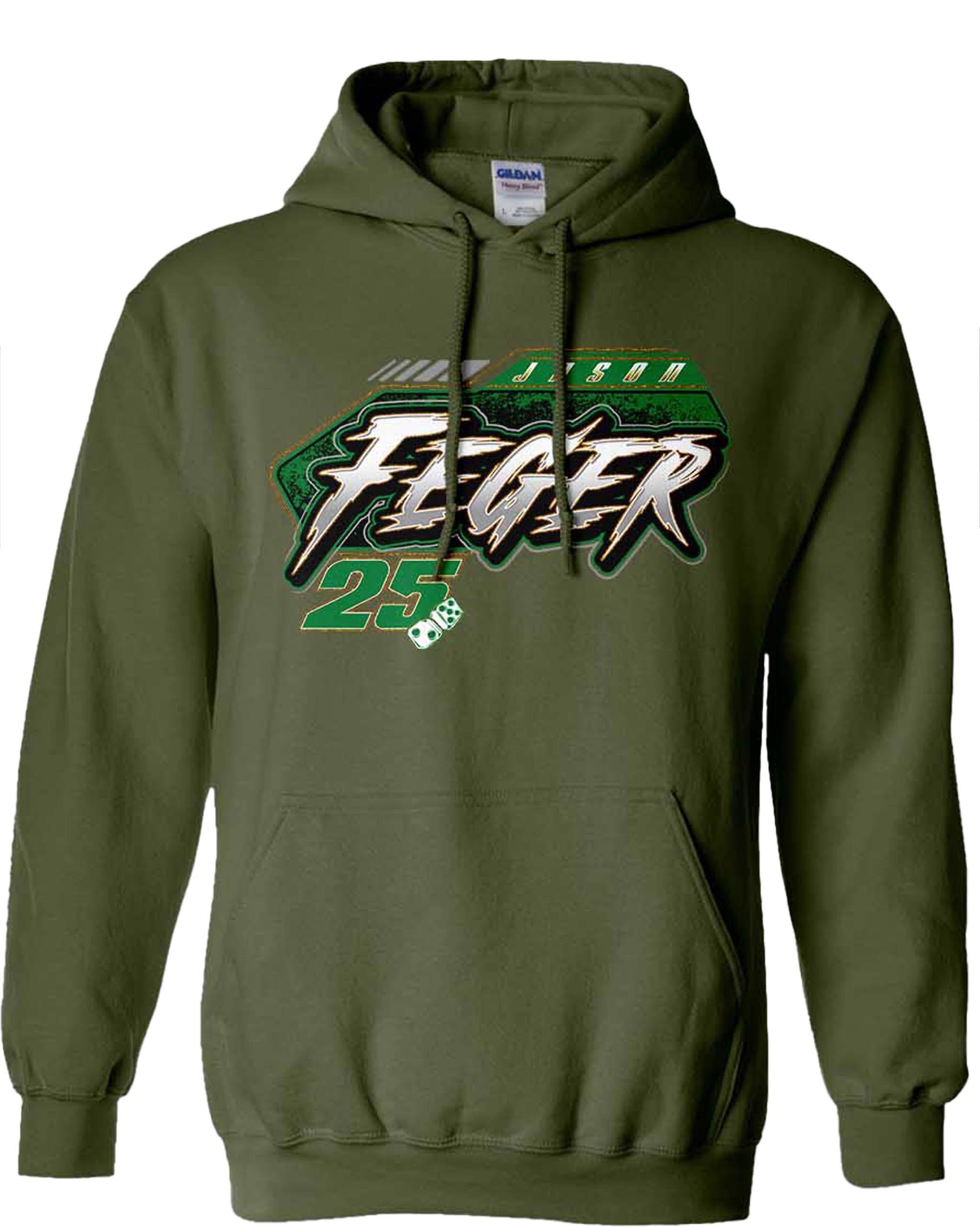 Jason Feger's dirt late model Neon Rush t-shirt – Hustler Speedshop